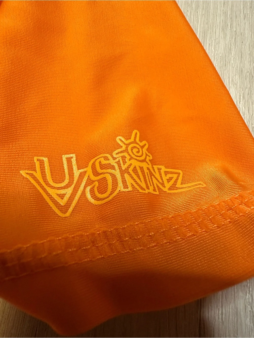 Kids - 3 for $10 - Orange Dino Surf Rash Guard Swim Shirt